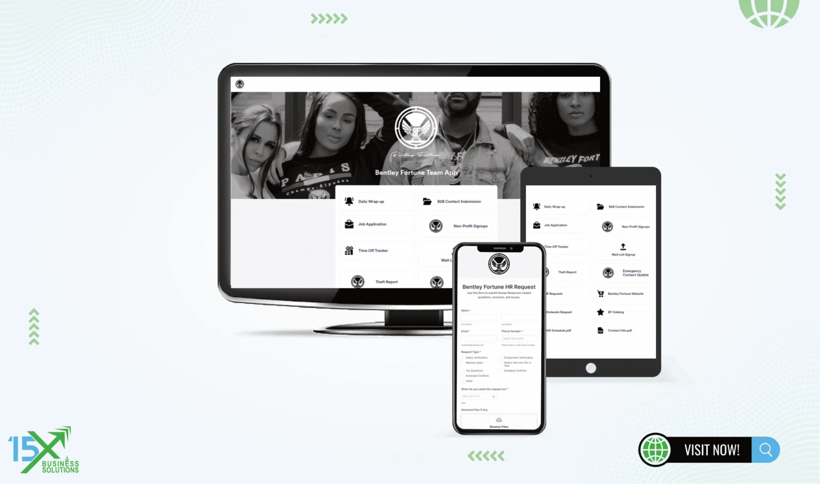 Bentley Fortune Team Resource App design