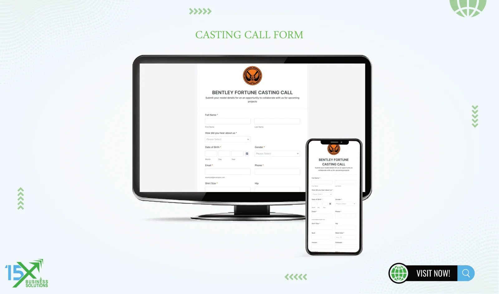 Casting Call Form design