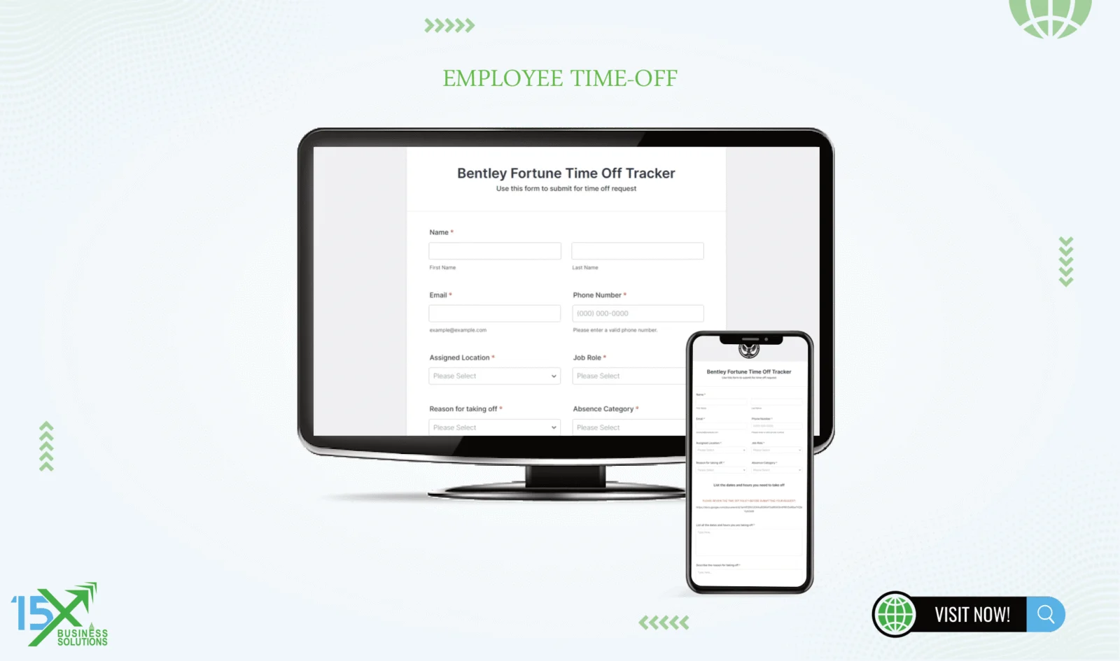 Employee Time Off form design