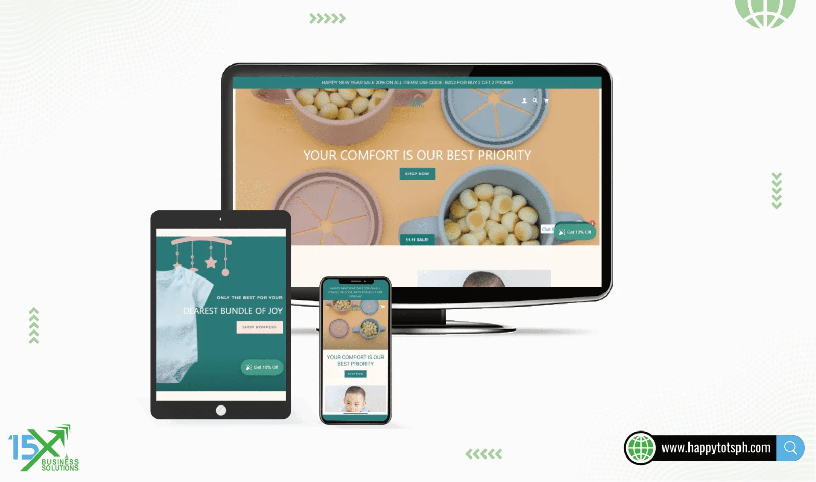 Happy Tot website design