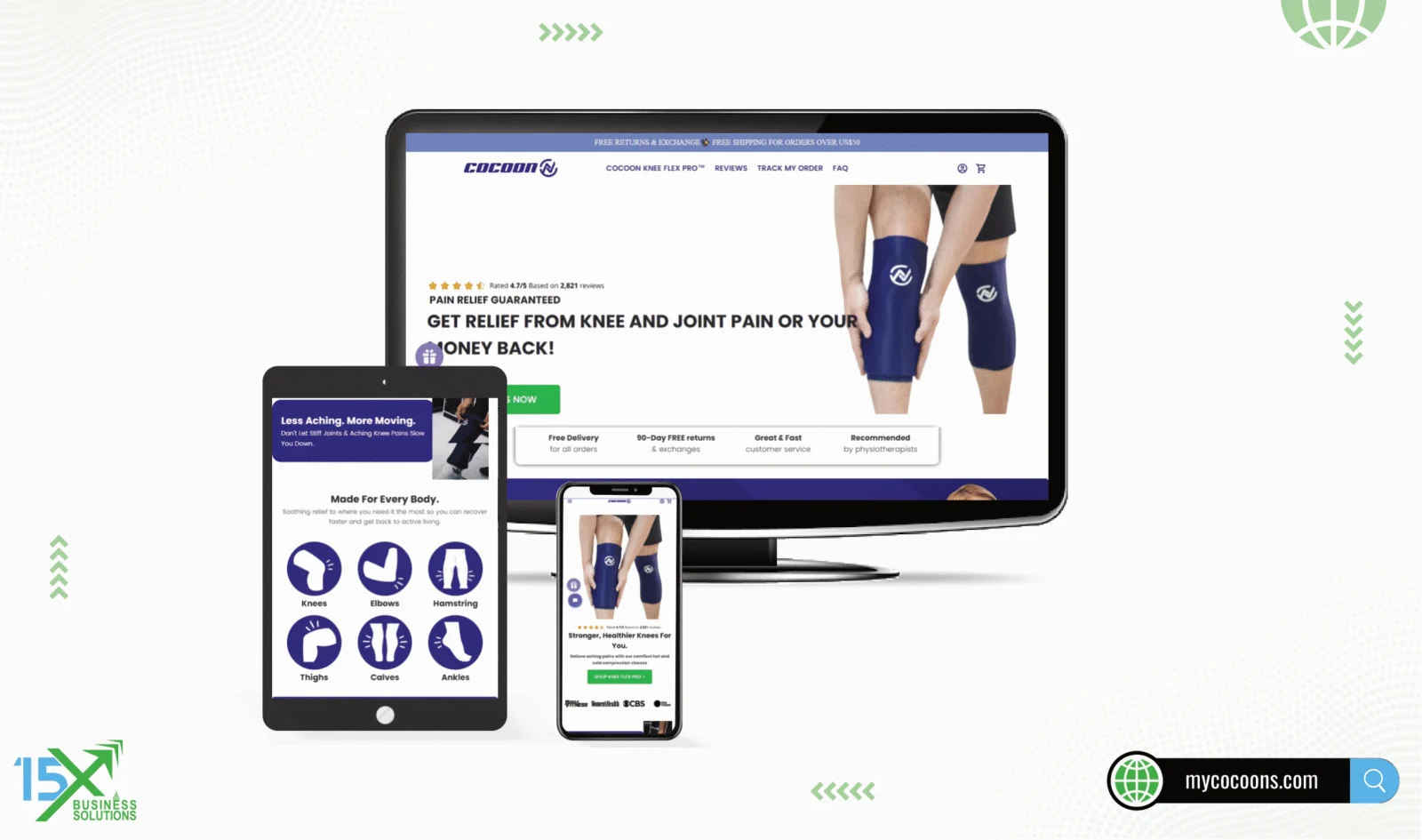 My Cocoons website design
