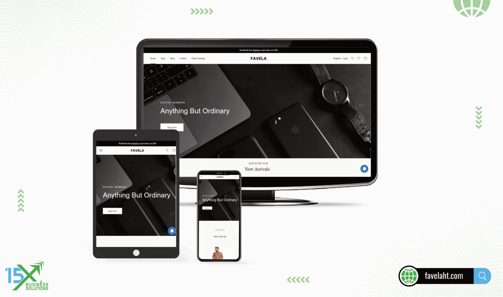 Favelaht website design