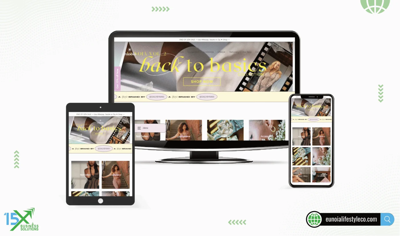 Euonia website design