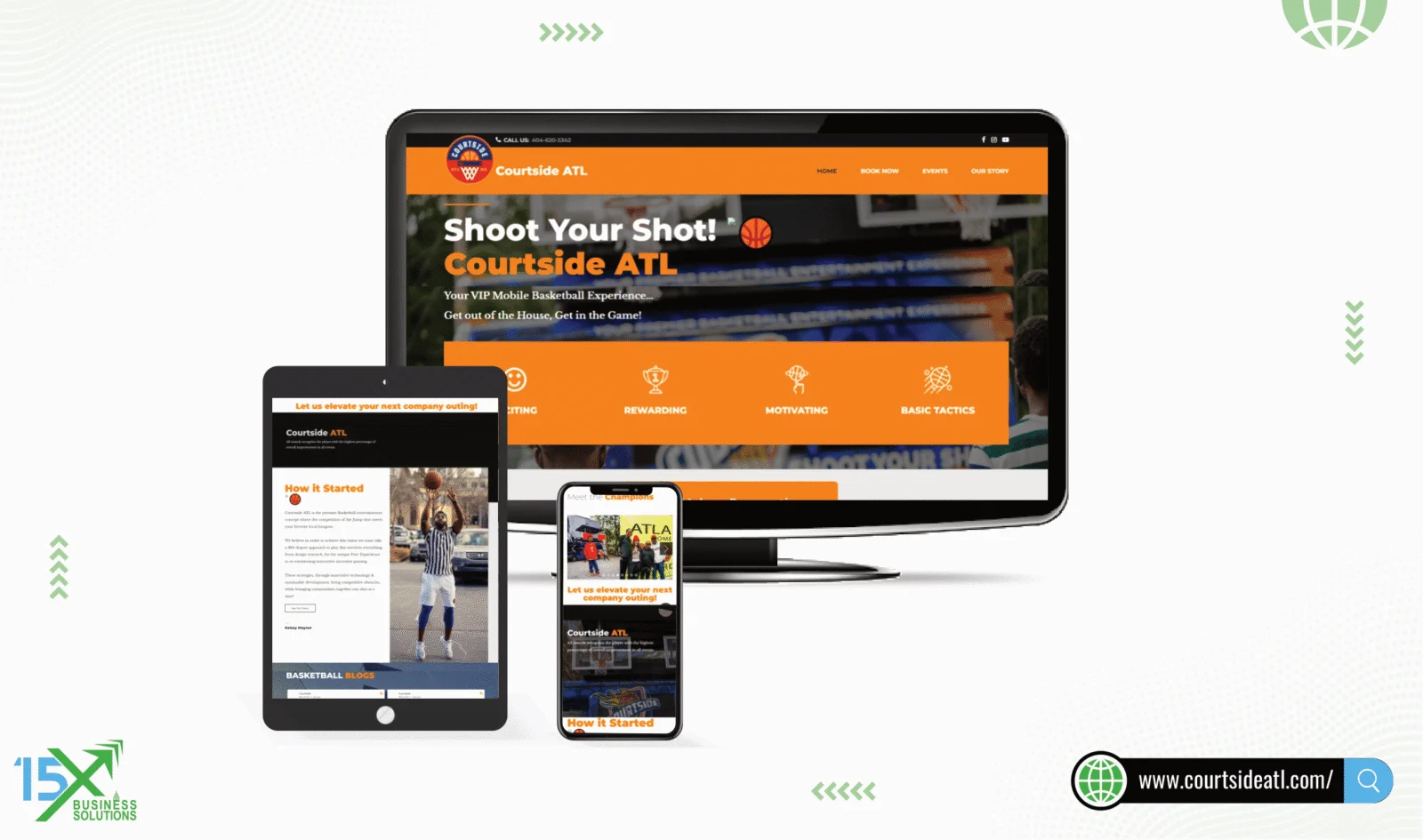 Courtside ATL website design