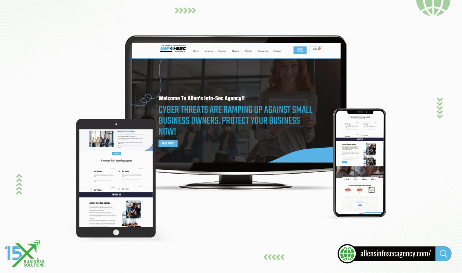 Allens Infosec website design