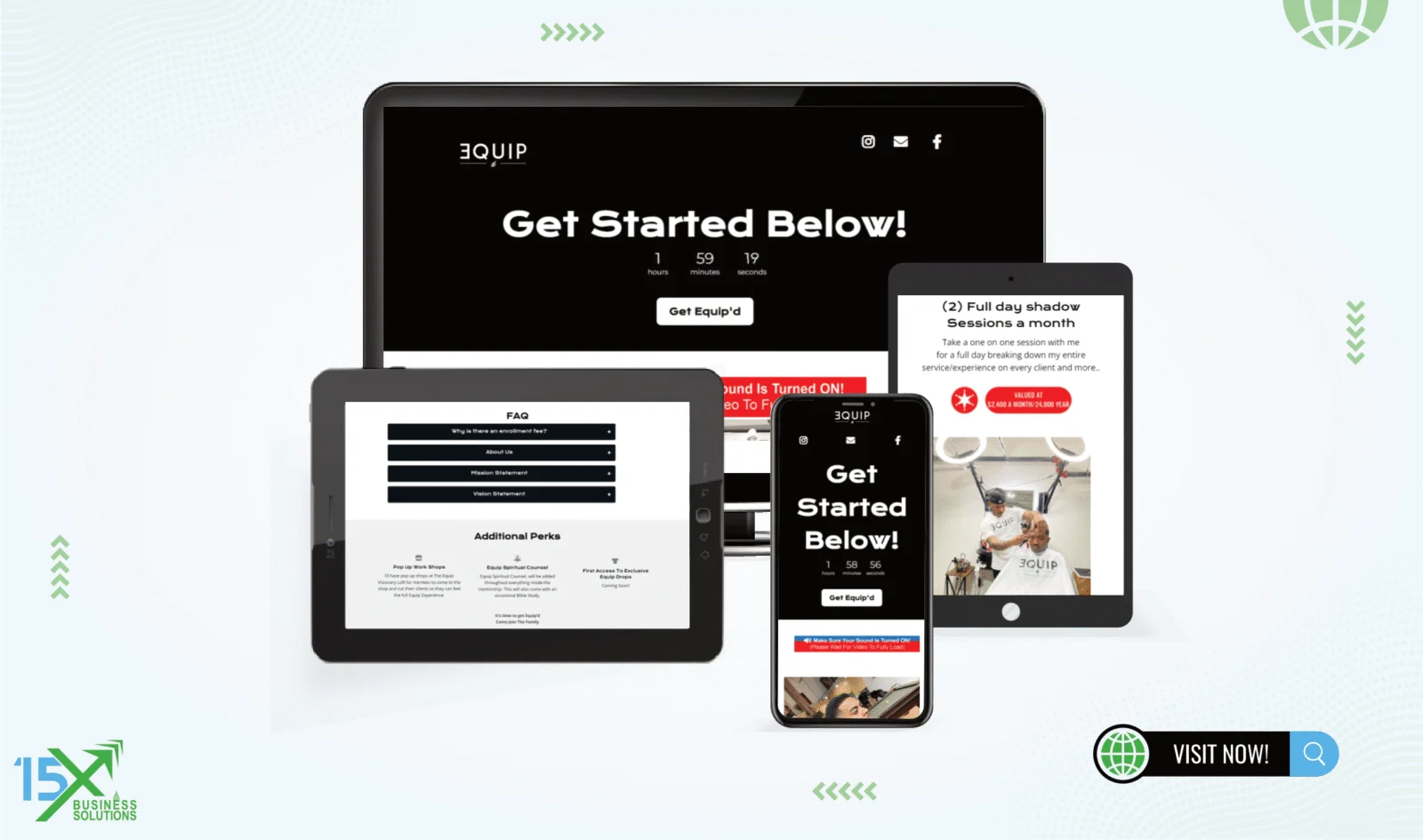 Equip sales funnel design