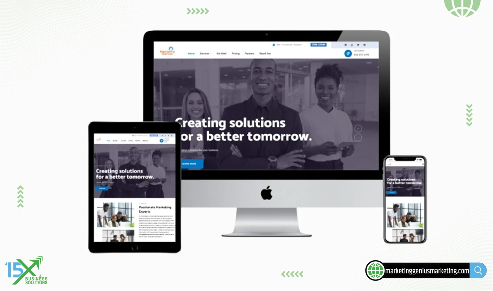 Marketing Genius website design