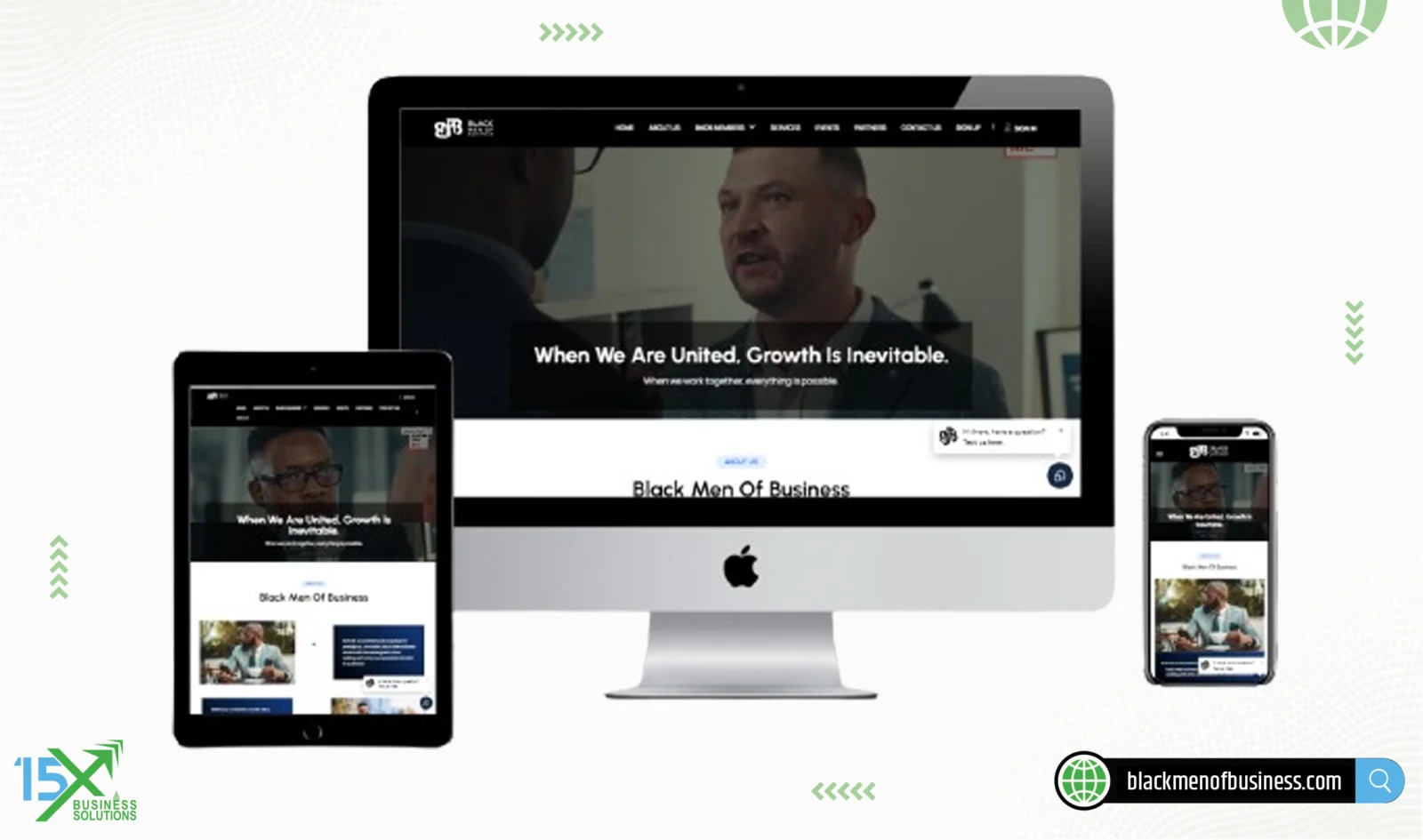 Black Men Of Business website design