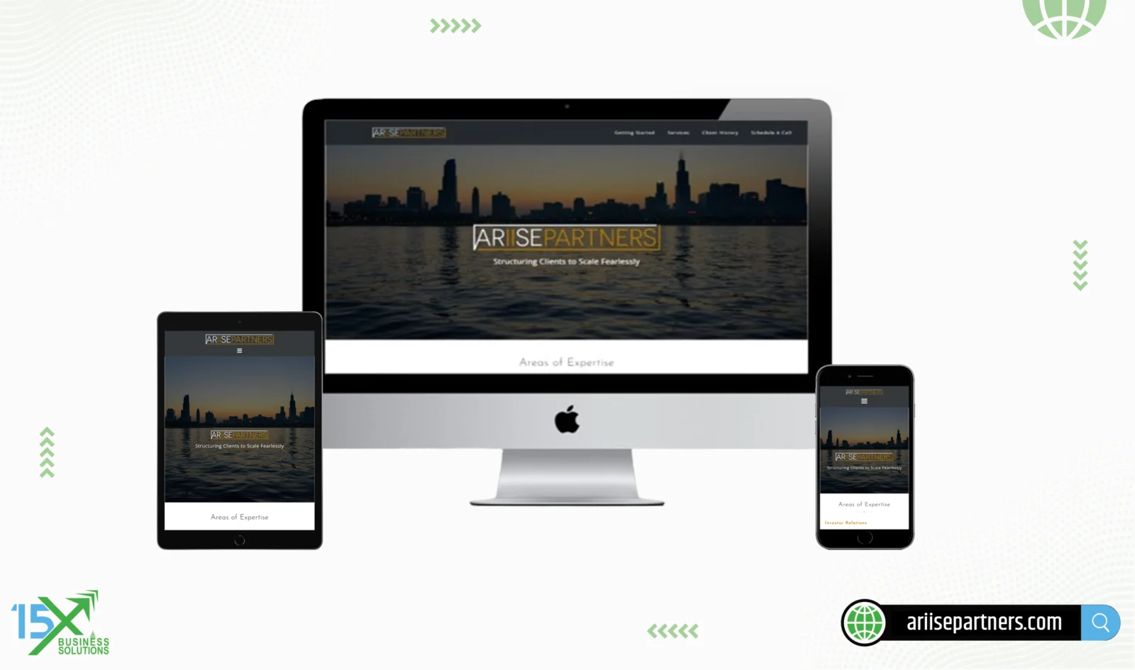 Ariise Partners website design