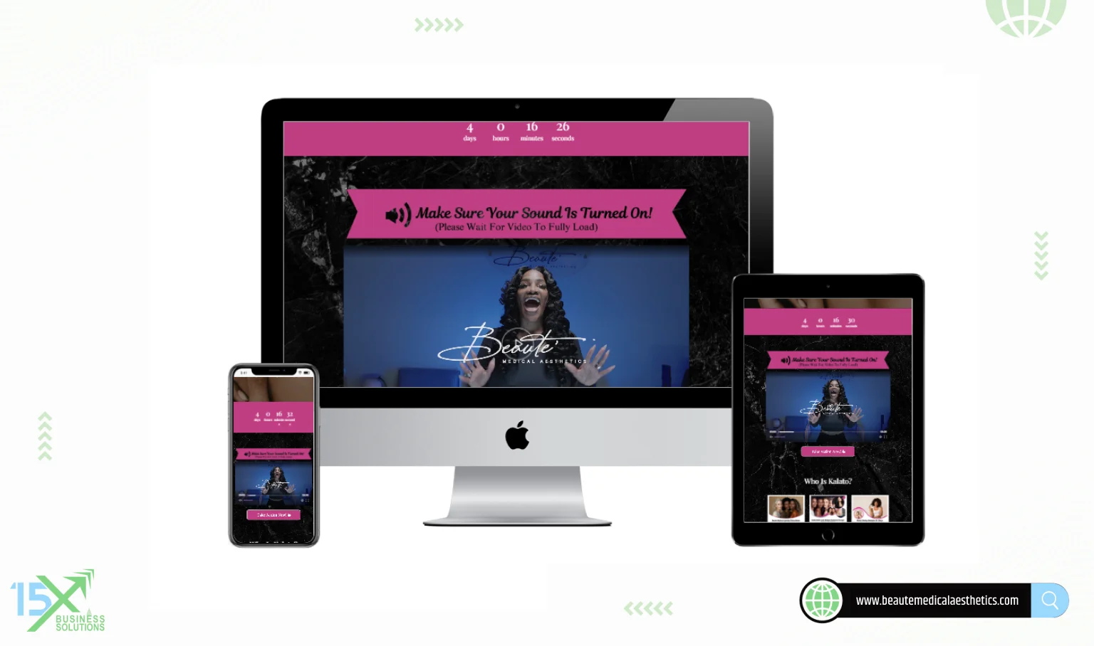 Beauté Solutions sales funnel design