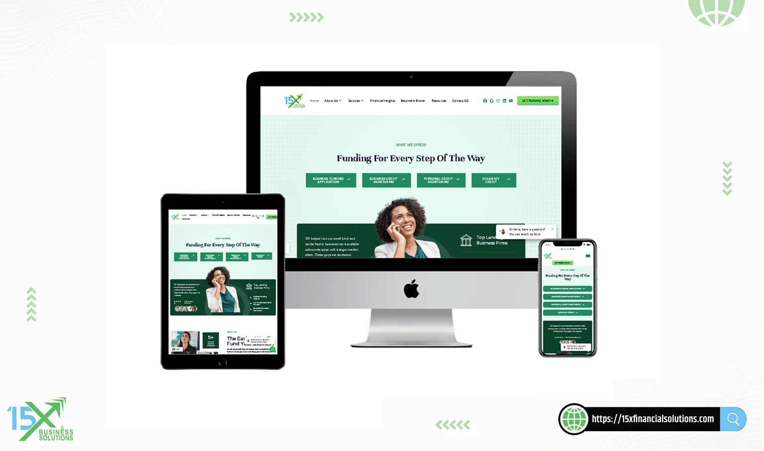 15X Financial Solutions website design