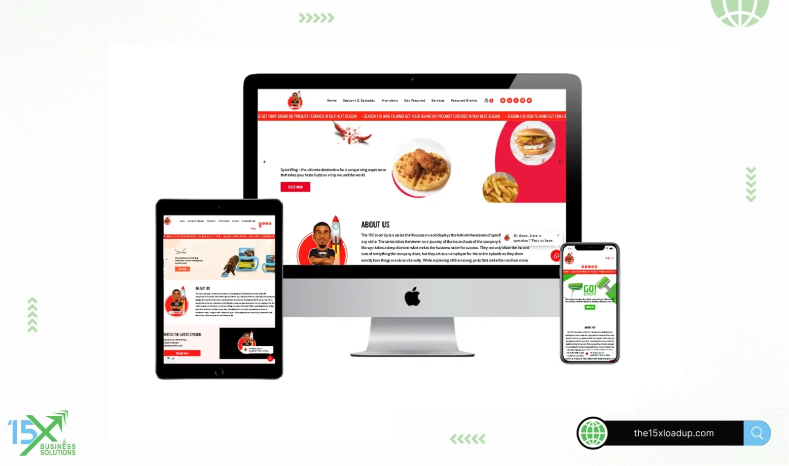 15X Load Up website design