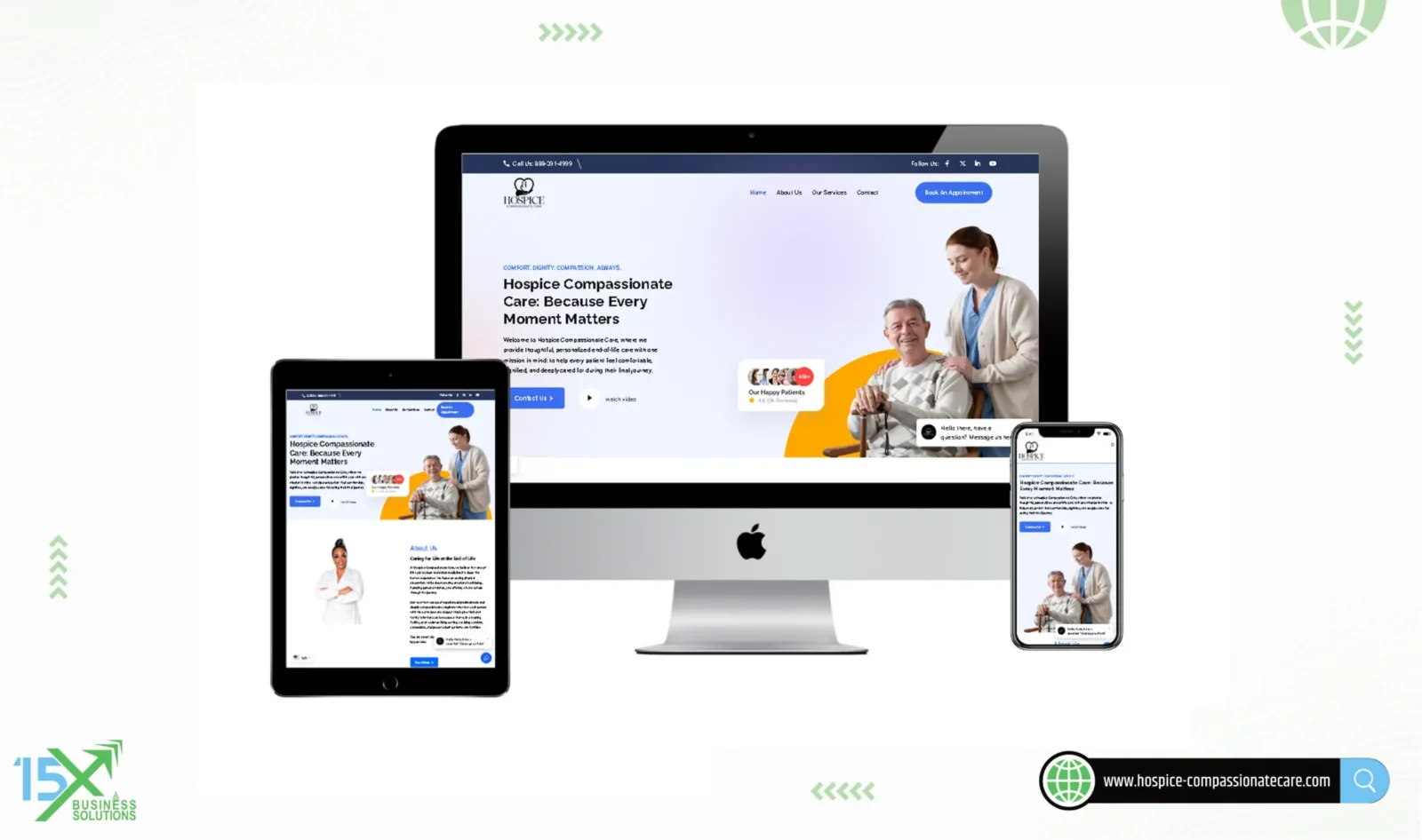 Hospice Compassionate Care website design