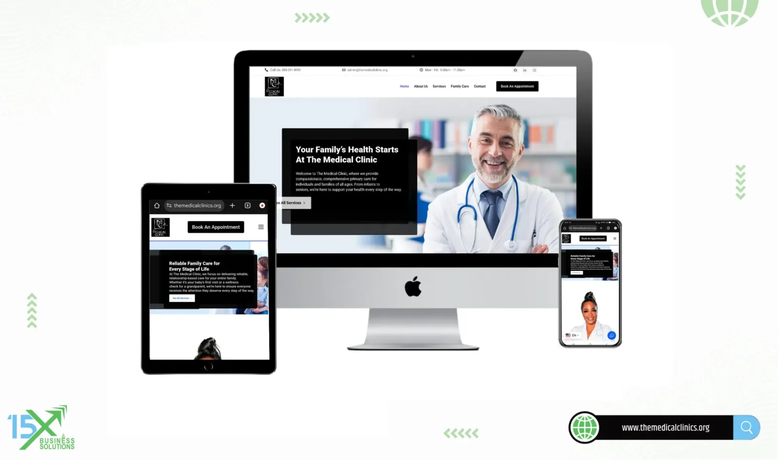The Medical Clinic website design